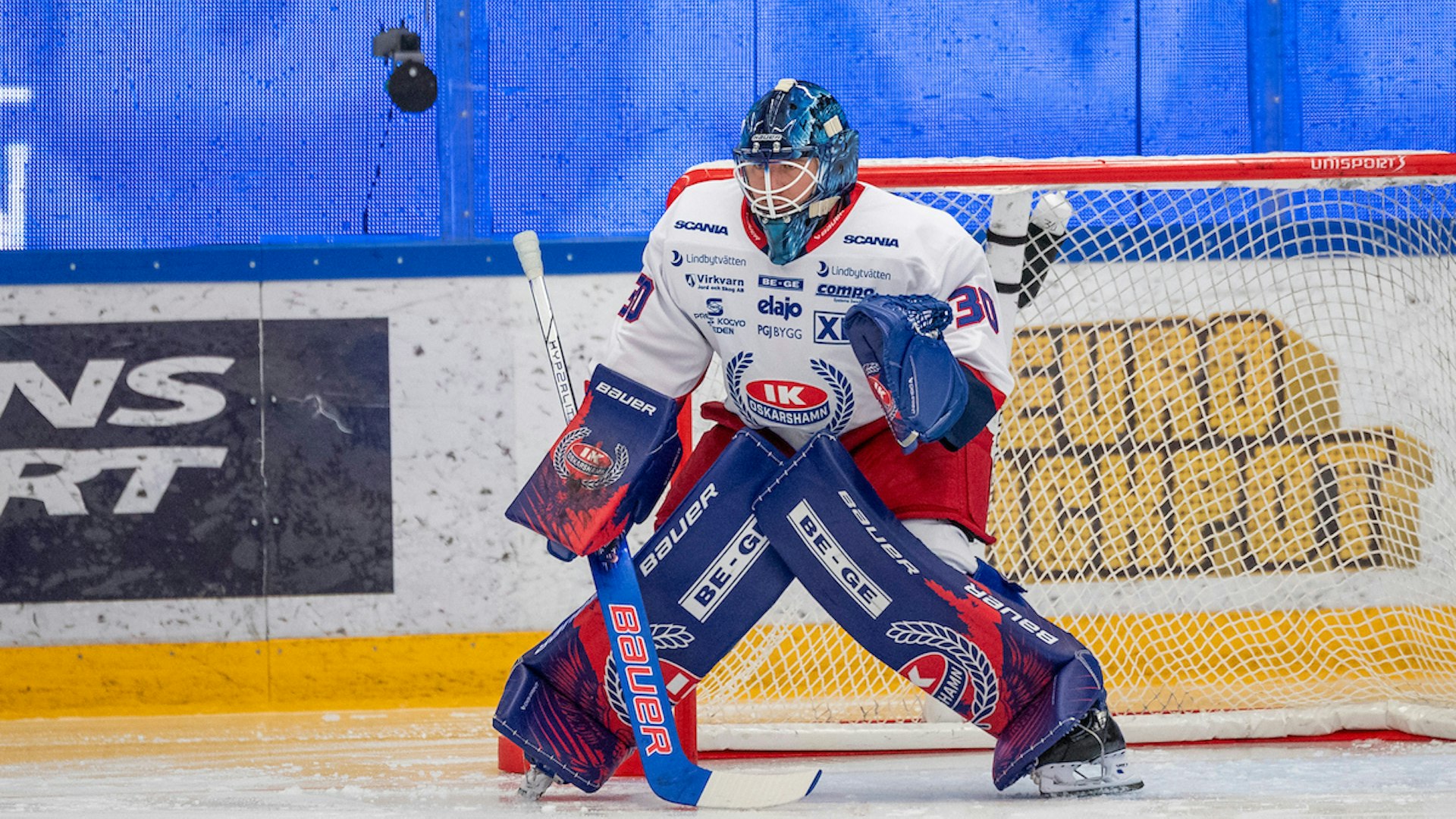 Mora, SVERIGE - 2 October 2024 : Oskarshamn Målvakt 30 Tomas Rydén under matchen i HockeyAllsvenskan mellan Mora och Oskarshamn på Smidjegrav Arena den 2 - October- i Mora
( Foto: Alfred Björklund )
Nyckelord Keywords: Ishockey, HockeyAllsvenskan, Mora, Oskarshamn, ***Betalbild***