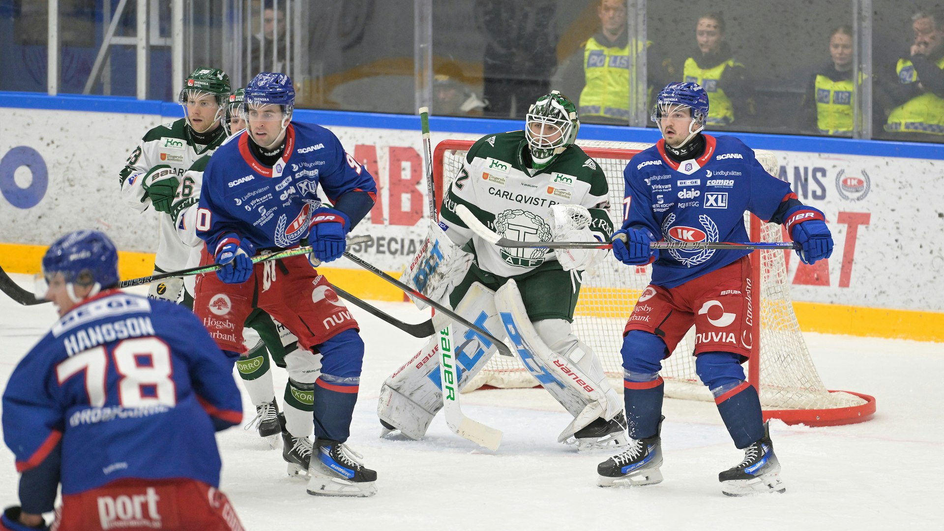 Oskarshamn, SVERIGE - 19 FEBRUARI 2025 : Alert Tingsryd målvakt 72 Pontus Eltonius under matchen i HockeyAllsvenskan mellan Oskarshamn och Tingsryd på BE-GE Hockeycenter den 19 FEBRUARI i Oskarshamn
( Foto: Ilkka Ranta/ IR-FOTO )
Nyckelord Keywords: Ishockey, HockeyAllsvenskan, Oskarshamn, Tingsryd, ***Betalbild***